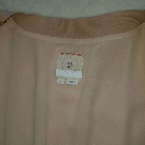 Anthropologie | Hei Hei Silky Tie Cropped Jacket/top small - Picture 11 of 16